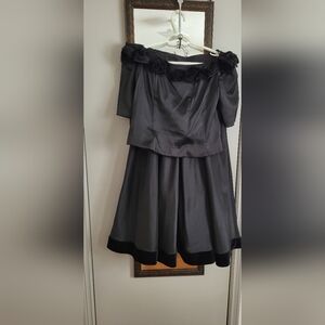 Chic Charcoal A-Line Women's Skirt